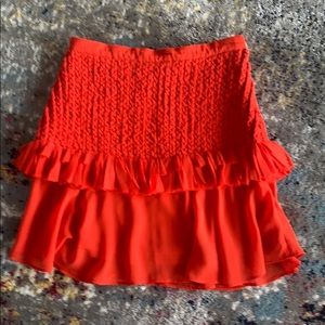 & OTHER STORIES Orange Braided Skirt Size 4